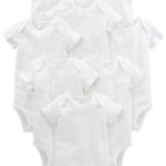 Simple Joys by Carter’s Baby 8-Pack Short-Sleeve Bodysuit, White, 0-3 Months