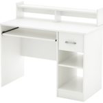 South Shore Axess Desk with Keyboard Tray, White