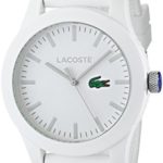 Lacoste Men’s 2010762 Lacoste.12.12 White Watch with Textured Band
