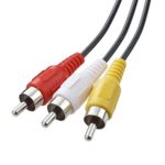 RocketBus RCA Composite Red White Yellow Stereo Cable Cord Wire for TV to DVD VCR Game Console