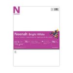 Neenah Bright White Cardstock, 8.5”x11”, 65lb/176 gsm, Bright White, 75 Sheets (90905)