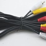 RCA 6 FT AUDIO/VIDEO COMPOSITE CABLE DVD/VCR/SAT YELLOW/WHITE/RED CONNECTORS