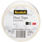 Scotch Duct Tape, Pearl White, 1.88-Inch by 20-Yard