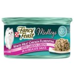 Purina Fancy Feast Medleys White Meat Chicken Florentine With Garden Greens in a Delicate Sauce Adult Wet Cat Food – Twenty-Four (24) 3 oz. Cans