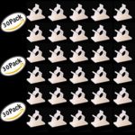 30 Pieces White Cable Clips Viaky Adjustable Self-Adhesive Nylon Wire Clips Cable Management Drop Wire Holder