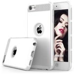iPod Touch 6 Case , iPod Touch 5 Case , Rhidon Slim Shockproof Armor Hard Rugged Ultra Protective Back Rubber Dual Layer Impact Protection Cover for Apple iPod touch 5 6th Generation (White)