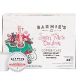 Barnie’s Coffee & Tea Santa’s White Christmas Single Serve Coffee, K cups for Keurig Brewers, Medium Roast, Arabica Coffe Beans, 24 Count