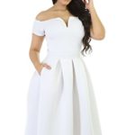 Lalagen Women’s Vintage 1950s Party Cocktail Wedding Swing Midi Dress