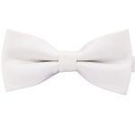 Amajiji Formal Dog Bow Ties for Medium & Large Dogs (D012 100% polyester) (White)