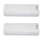 Games&Tech 2 x White Replacment Battery Cover for Nintendo Wii Controller Remote