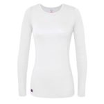 Sivvan Women’s Comfort Long Sleeve T-Shirt/Underscrub Tee – S8500 – White – S