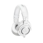 Audio-Technica ATH-M50xWH Professional Studio Monitor Headphones, White