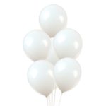 100 Premium Quality Balloons: 12 inch white latex balloons