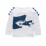 Baby Clothes, Auwer Toddler Boys Shark Long Sleeve T Shirts Top Tee Size 1-5 Years (White, 3T)