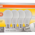 SYLVANIA, 60W Equivalent, LED Light Bulb, A19 Lamp, 4 Pack, Soft White, Energy Saving & Longer Life, Medium Base, Efficient 8.5W, 2700K