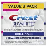 Crest 3d White Brilliance Vibrant Peppermint Toothpaste, 4.1 Ounce, 3 Count