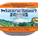 Natural Balance Limited Ingredient Diets Wet Dog Food, White Fish and Sweet Potato Formula in Broth, 2.75-Ounce Cups (Pack of 24)