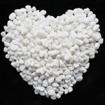 Wayber Decorative Stones, 1.5 Lb/680g White Stones Rock Crystal Sands for Bonsai Succulent Plants Ornament/Bottom Decoration/Aquarium Turtle Tank Landscape