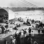 1908 Huntington Beach California Beach Swimmers Photo Photograph- Reprint 8×10