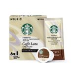 Starbucks White Chocolate Mocha Caffè Latte Medium Roast Single Cup Coffee for Keurig Brewers, 4 boxes of 6 (24 total K-Cup pods)