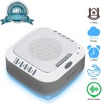 White Noise Machine for Sleeping, Sound Machine with Night Light Portable Natural Sleep Sound Therapy Sound Machine Travel Sleep Auto-Off Timer for Baby Kids Adults Toddler Home Office Privacy