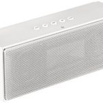 AmazonBasics Wireless Bluetooth Dual 3W Speaker with Built-in Microphone – White