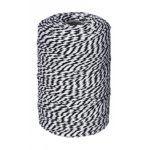 656 Feet Black and White Twine,Cotton Baker’s Twine Cotton Cord Crafts Gift Twine String for Christmas Holiday