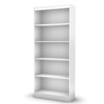 South Shore 5-Shelf Storage Bookcase, Pure White