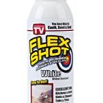Flex Shot Rubber Adhesive Sealant Caulk, 8-oz, White (Mildew Resistant)