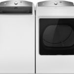 Kenmore 5.3 cu. ft. Top-Load Washer & Electric Dryer Bundle in White, includes delivery and hookup