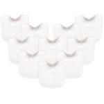 Luvable Friends 10 Piece Baby Bibs, White