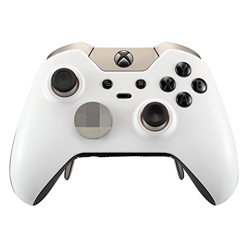 eXtremeRate Plain Solid White Faceplate Cover, Matte Front Housing
