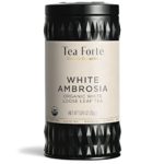 Tea Forte Organic White Tea WHITE AMBROSIA, 1.05 Ounce Loose Leaf Tea Canister