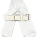 TCK Sports Baseball/Softball Belt & Socks Combo Set (White, Medium)