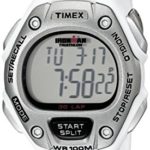 Timex Women’s Ironman 30-Lap Digital Quartz Mid-Size Watch, White – T5K515