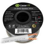 14AWG Speaker Wire, GearIT Pro Series 14 AWG Gauge Speaker Wire Cable (100 Feet / 30.48 Meters) Great Use for Home Theater Speakers and Car Speakers White