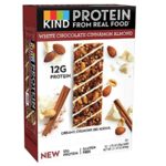 KIND Protein Bars, White Chocolate Cinnamon Almond, Gluten Free, 12g Protein,1.76oz, 12 count
