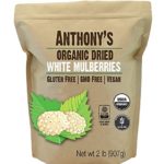 Anthony’s Organic White Mulberries (2 lb), Sun Dried, Non-GMO & Gluten Free