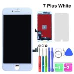 GAVATE39 White Compatible for iPhone 7 Plus Screen Replacement 5.5 inch LCD Display Digitizer Frame Assembly Full Repair Kit