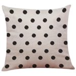 Throw Pillow Cases,Woaills Vintage Black White Simple Square Pillowcase Cushion Covers with Hidden Zipper (ColorH)