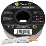 16AWG Speaker Wire, GearIT Pro Series 16 Gauge Speaker Wire Cable (100 Feet / 30.48 Meters) Great Use for Home Theater Speakers and Car Speakers, White