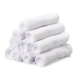 SpaSilk Washcloths, White,10-Count