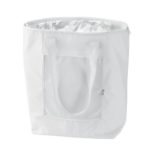 LARGE COOL BAG WHICH FOLDS DOWN FOR EASY CARRYING! FOLDABLE COOLER BAG (White)