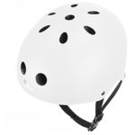 JBM international EPS foam Impact resistance & Ventilation Skateboard Helmet for Multi-sports, Small – White