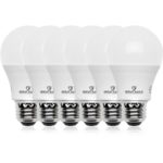 Great Eagle 100W Equivalent LED Light Bulb 1550 Lumens A19 3000K Bright White Non-Dimmable 14-Watt UL Listed (6-Pack)