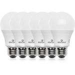 Great Eagle 100W Equivalent LED Light Bulb 1550 Lumens A19 3000K Bright White Non-Dimmable 14-Watt UL Listed (6-Pack)