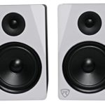 Rockville APM8W 8″ 2-Way 500W Active/Powered USB Studio Monitor Speakers Pair, White