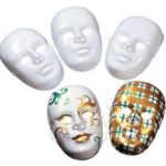 Design Your Own White Face Masks Pack of 12