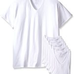 Fruit of the Loom Men’s Tucked V-Neck T-Shirt