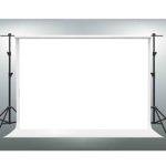 GESEN Backdrop 10X7ft White Solid Color Non-woven Fabric Photography Background Video Studio Props WGE002
